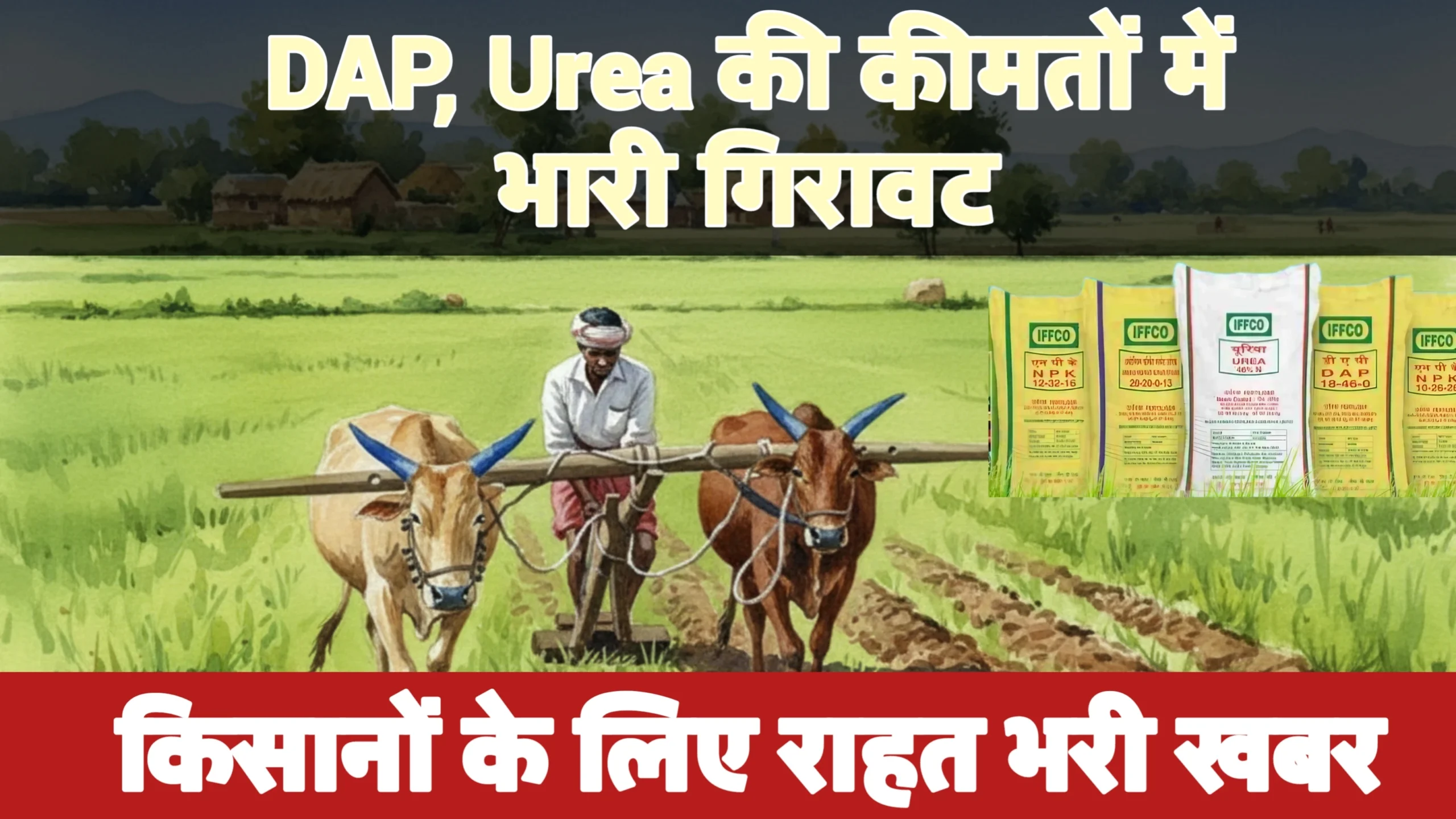 DAP Urea New Rate 2025: किसानों के लिए बड़ी खुशखबरी,खाद की कीमत में भारी गिरावट, जाने ताजा भाव