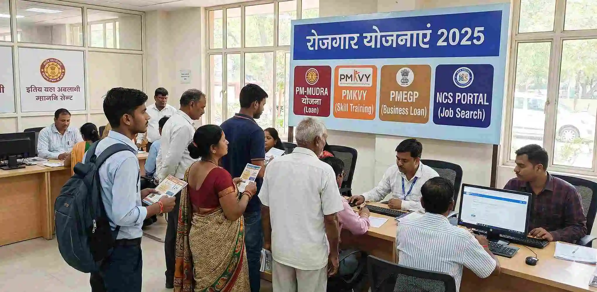 रोजगार योजनाएं 2025: PM‑MUDRA, PMKVY, NCS, PMEGP