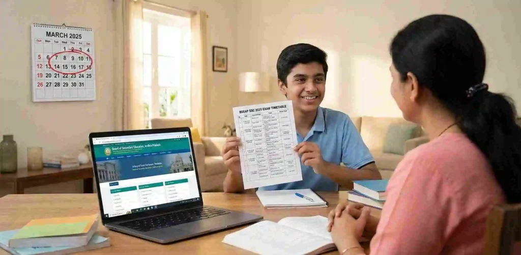 AP SSC 2025 Timetable जारी